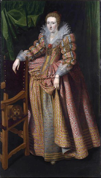 Yolande de Ligne - école flamande - vers 1617